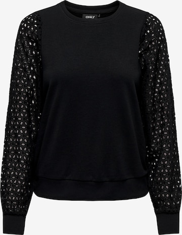 Sweat-shirt 'DONNA' ONLY en noir : devant