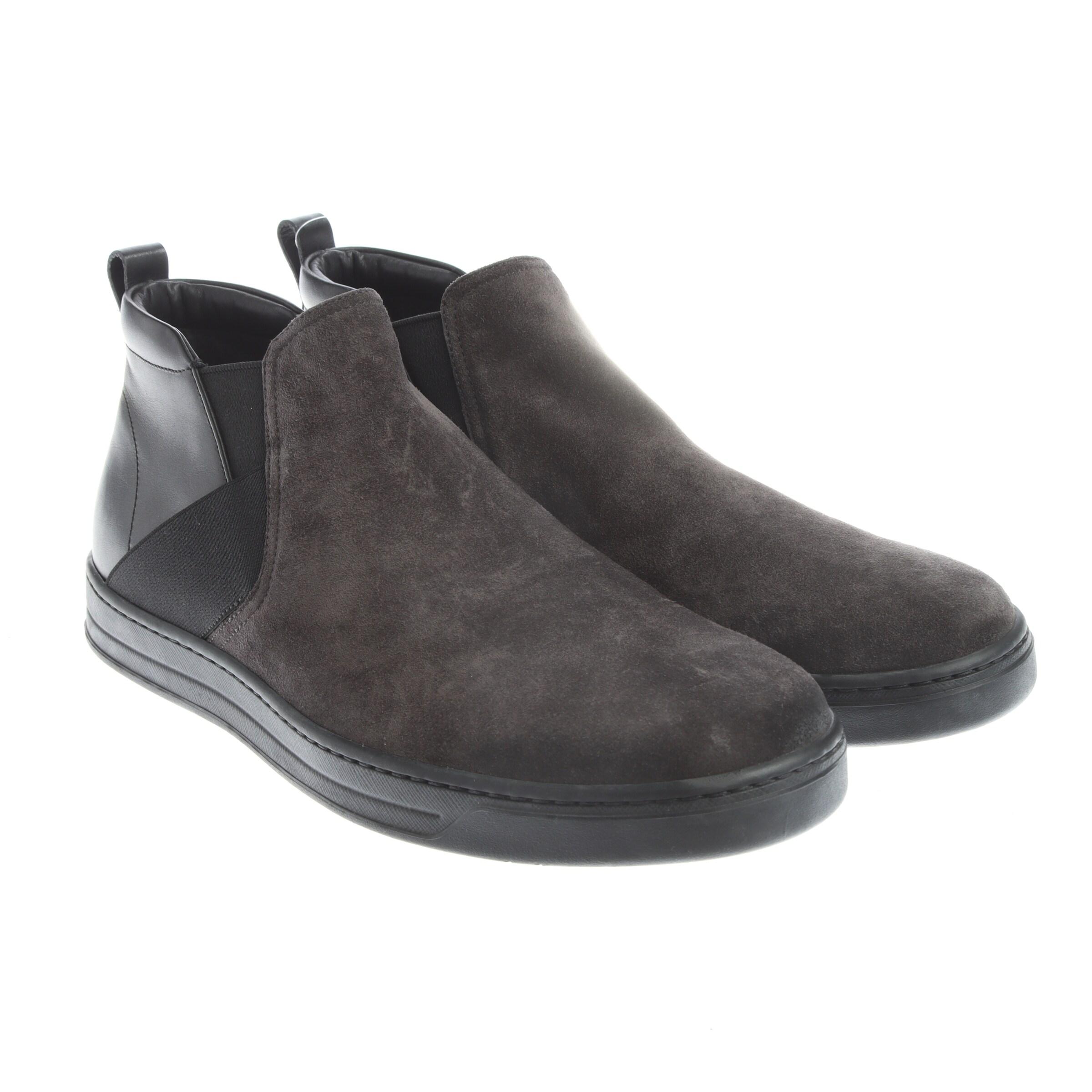 PRADA Anke & Mid-Calf Boots in 43 in Grey: front