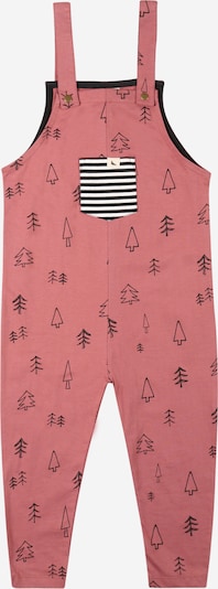Turtledove London Overall 'Forest Dungarees' in de kleur Oudroze / Zwart / Wit, Productweergave