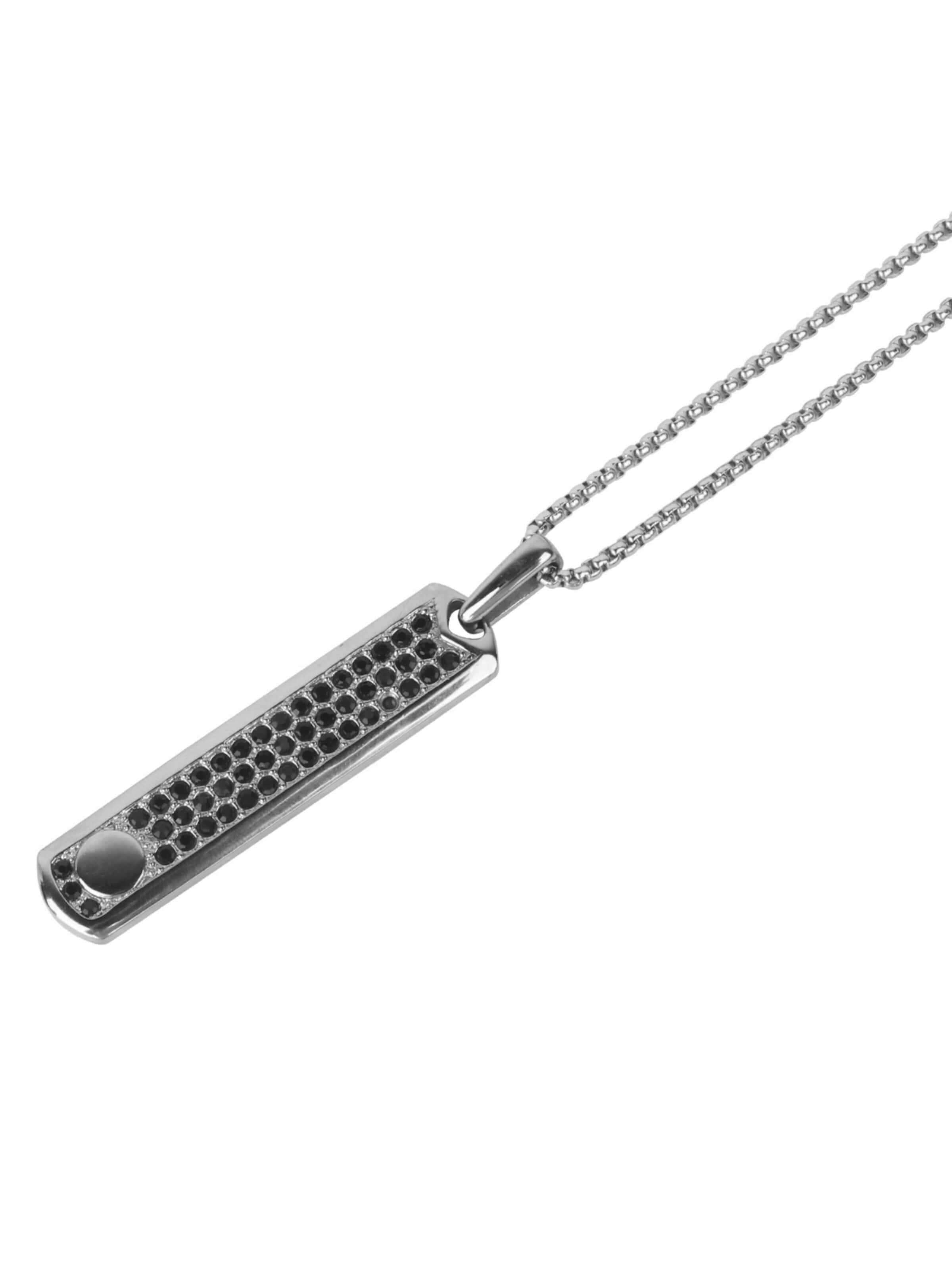 GT Collection Pendant 'Black Zircon' in Silver