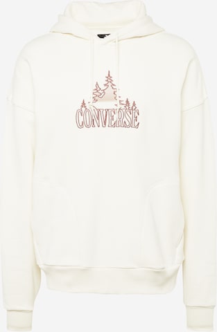 CONVERSE Sweatshirt in White: front