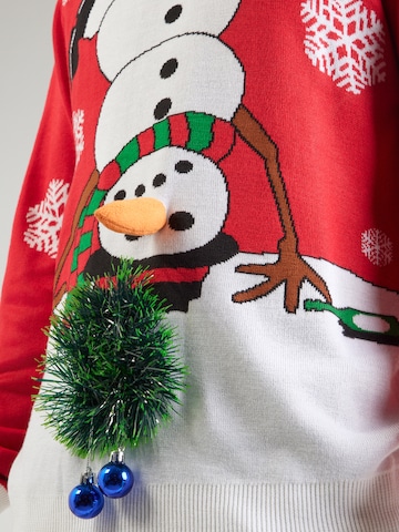 Lindbergh Sveter 'Xmas' - Červená