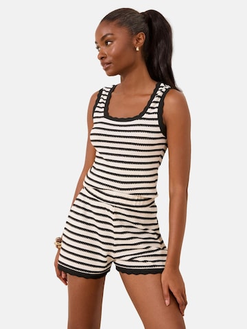 Lipsy Regular Pyjamabroek in Wit: voorkant