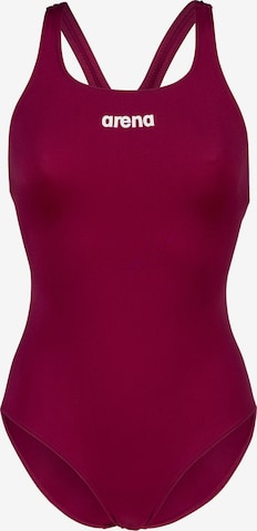 ARENA Swimsuit 'TEAM PRO SOLID' in Purple: front