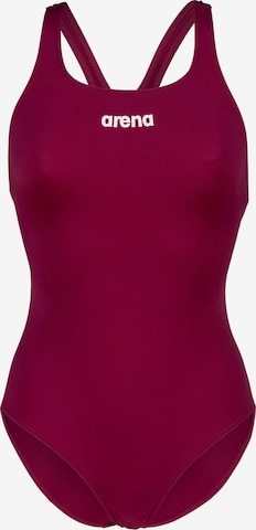 ARENA - Soutien Bustier Fato de banho 'TEAM PRO SOLID' em roxo: frente