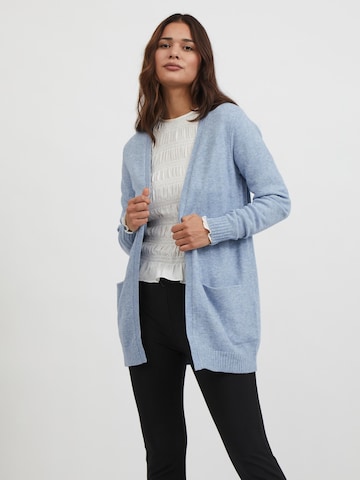 VILA Knit Cardigan 'Ril' in Blue: front