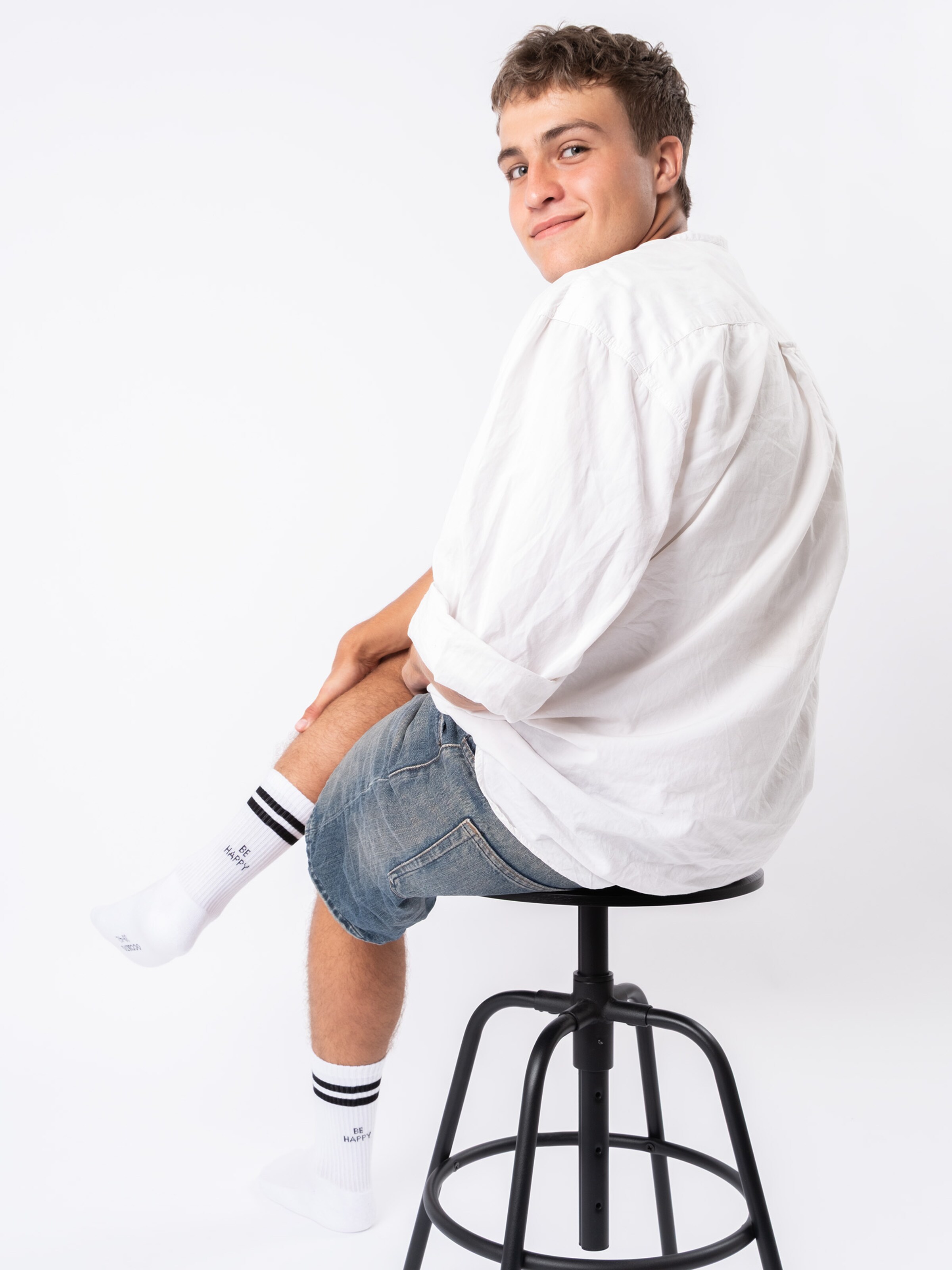 Calzino 'Leo' di Occulto in bianco