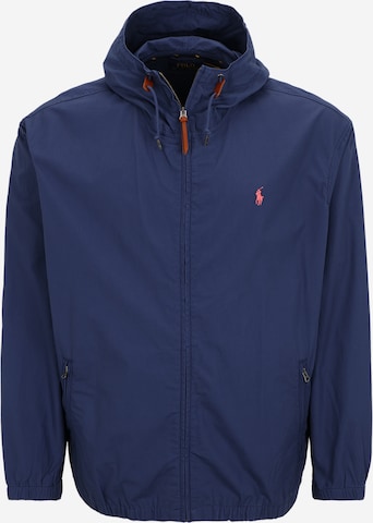 Polo Ralph Lauren Big & Tall Tussenjas in Blauw: voorkant