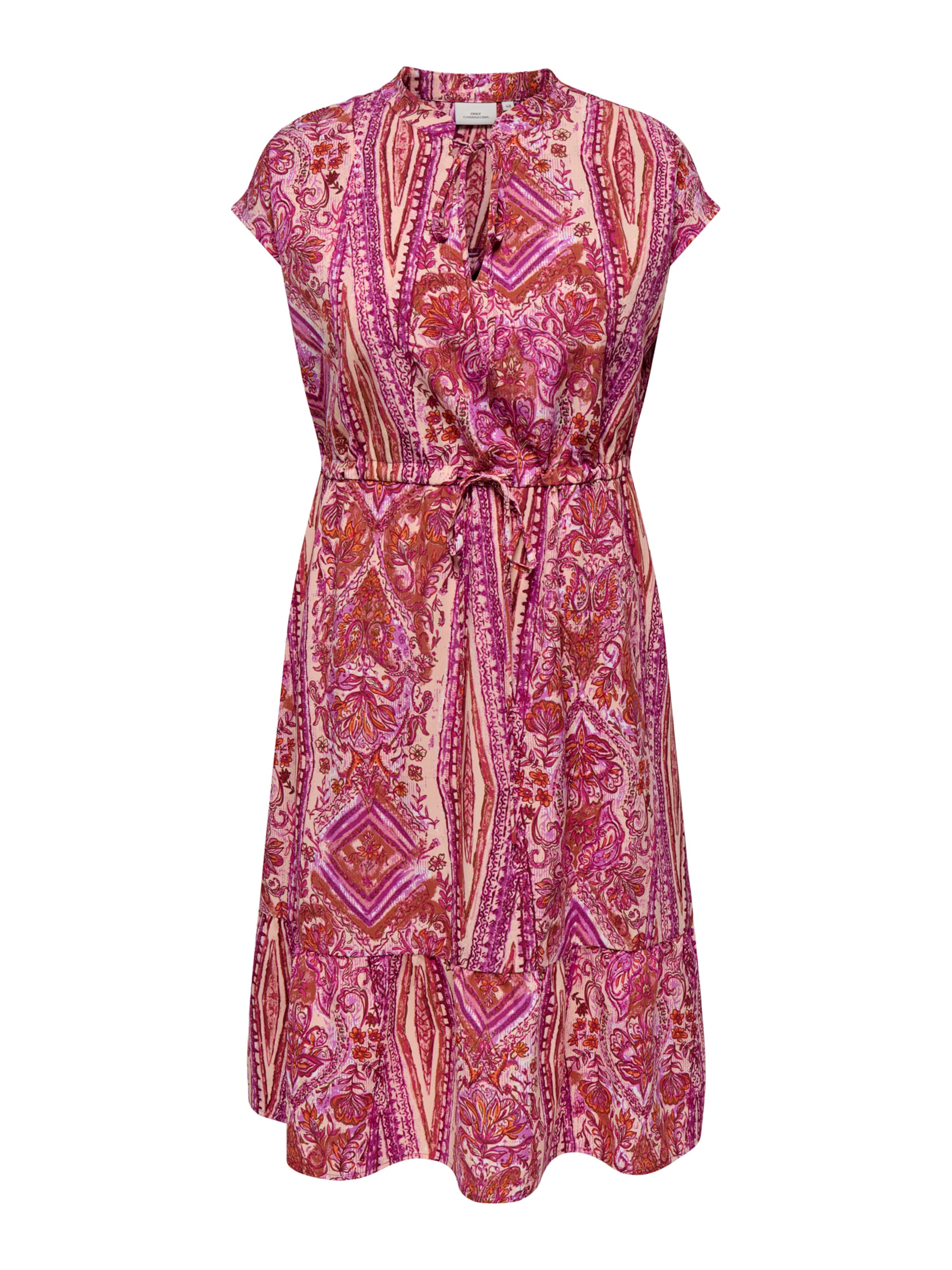 ONLY Carmakoma Καλοκαιρινό φόρεμα &#x27;NOVA&#x27; σε ροζ: μπροστά