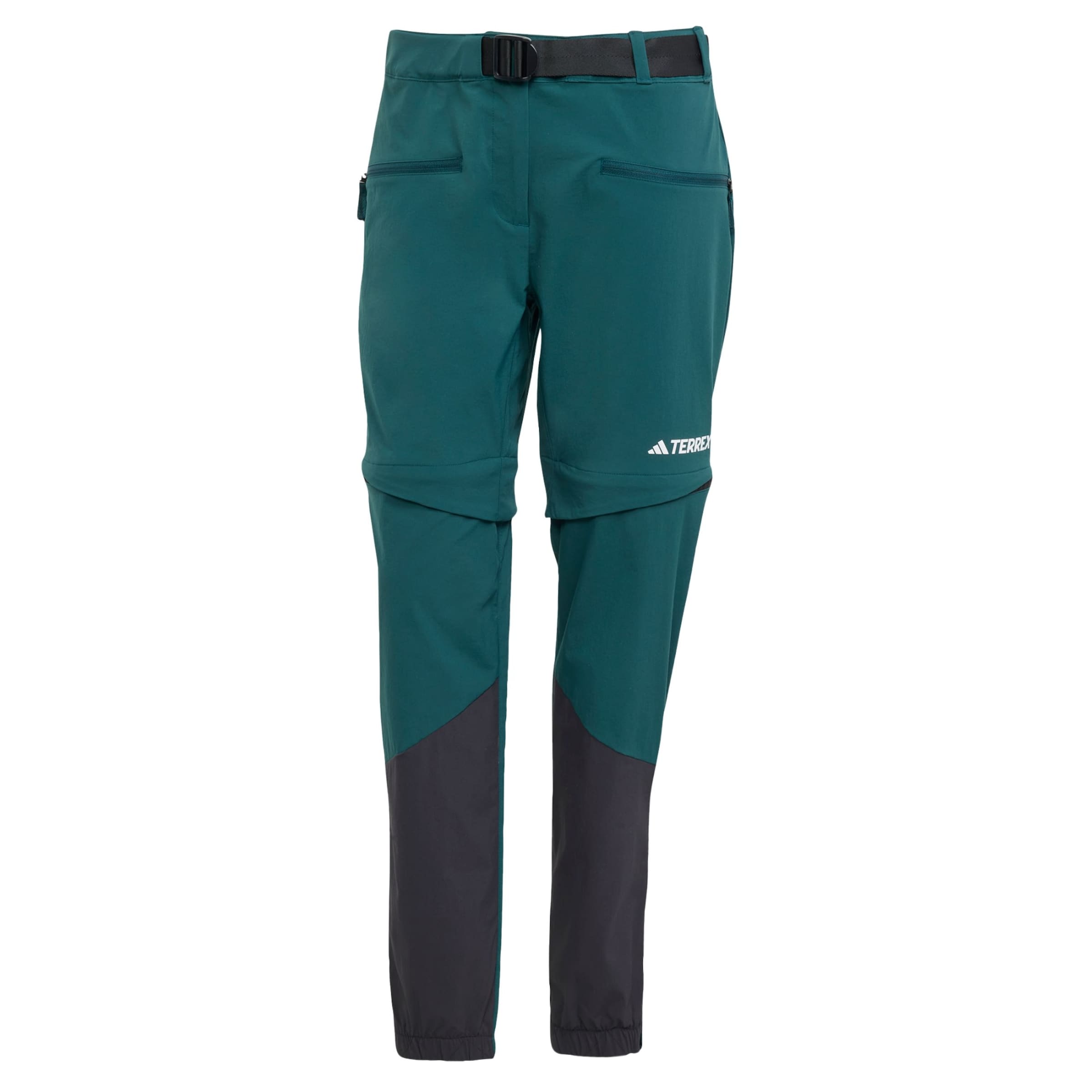 ADIDAS TERREX - Tapered Pantalón de montaña 'Utilitas' en verde: frente