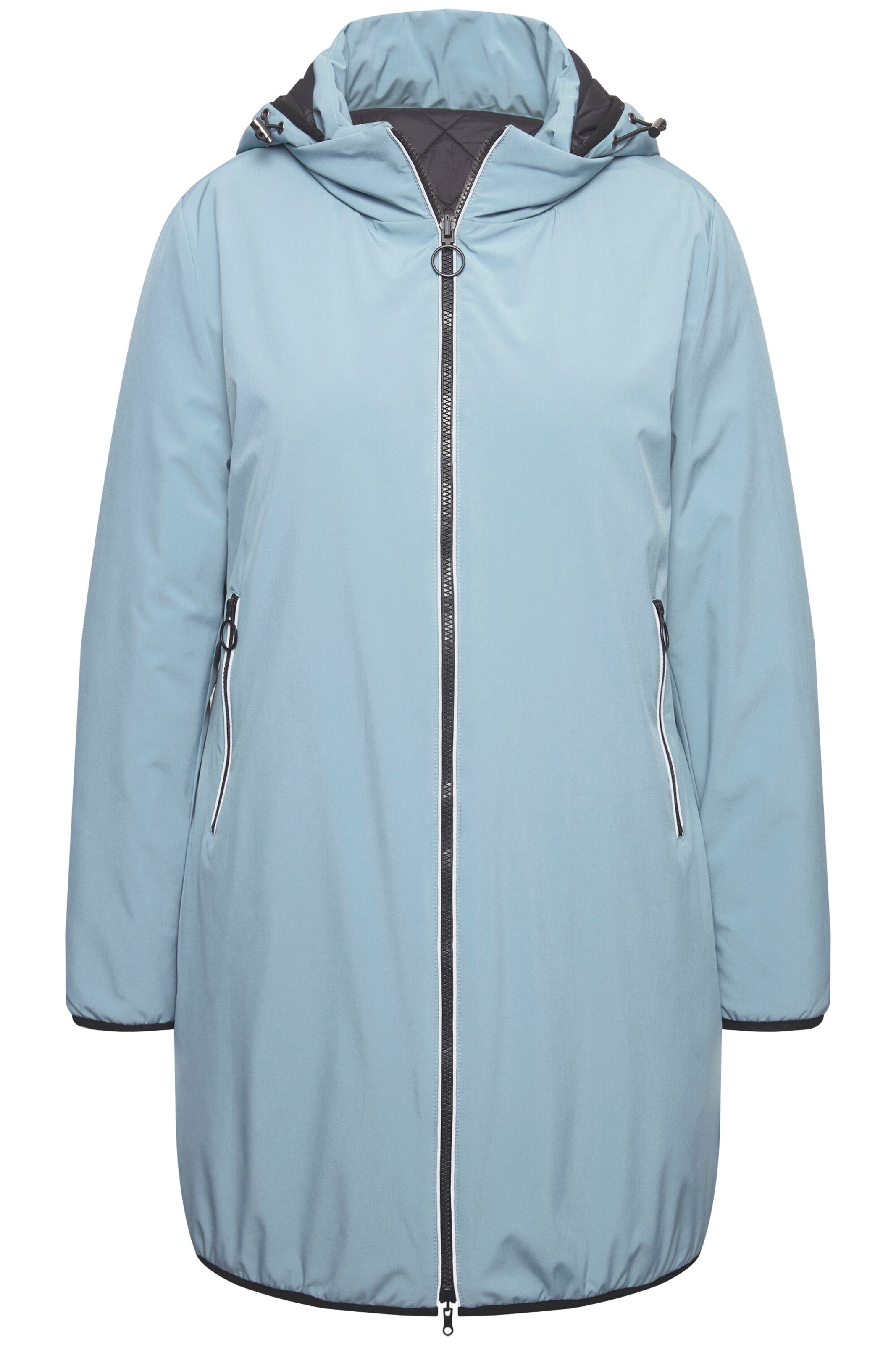 Ulla Popken Functionele jas in Blauw: voorkant