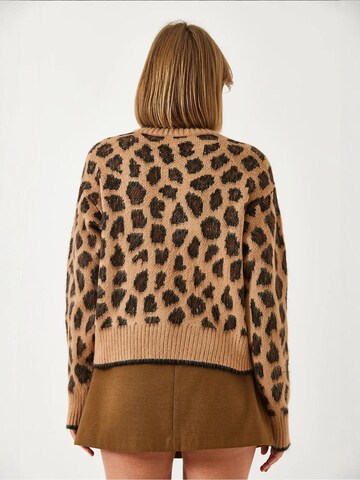 Cardigan Bianco Lucci en beige