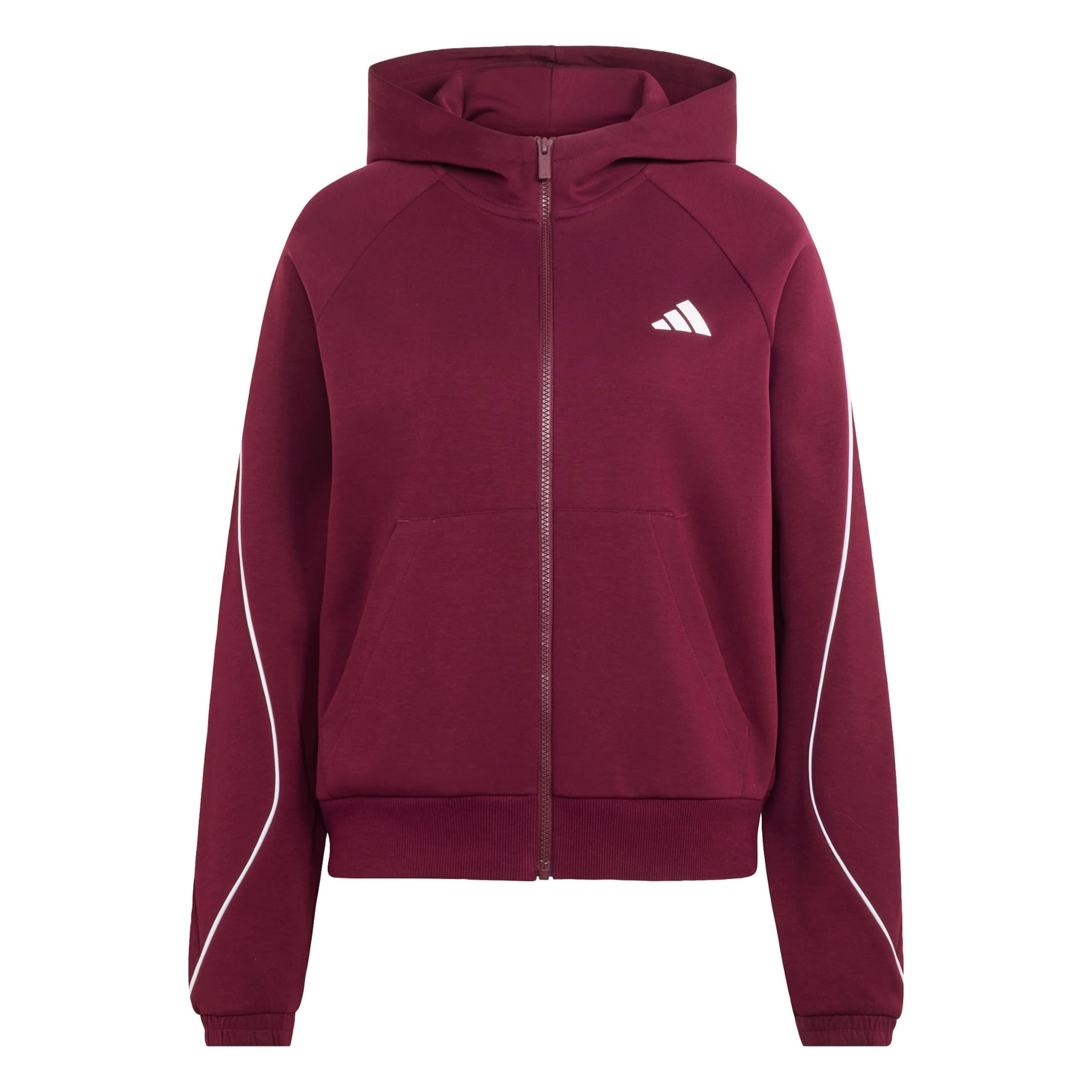 Giacca di felpa sportiva 'Stadium' di ADIDAS SPORTSWEAR in rosso: frontale