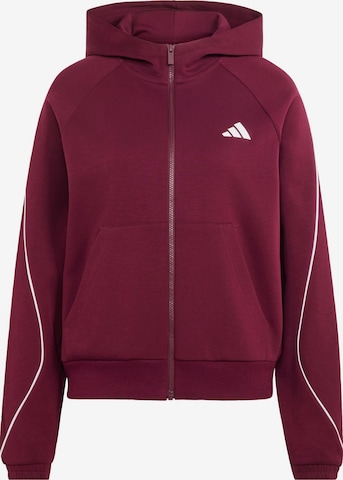 Giacca di felpa sportiva 'Stadium' di ADIDAS SPORTSWEAR in rosso: frontale