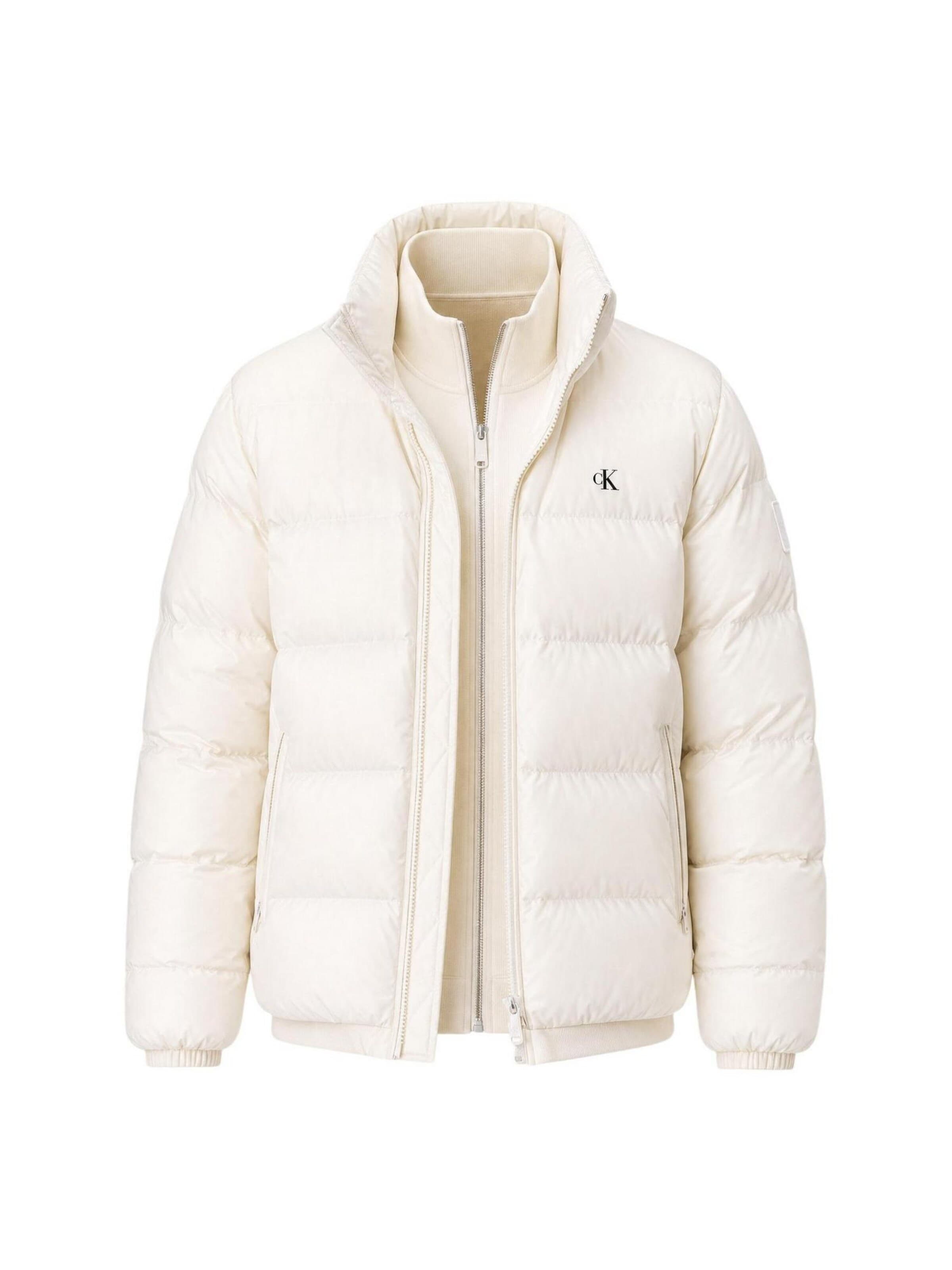 Calvin Klein Jeans - Abrigo de invierno en blanco