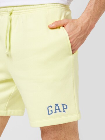 GAP - regular Pantalón en amarillo