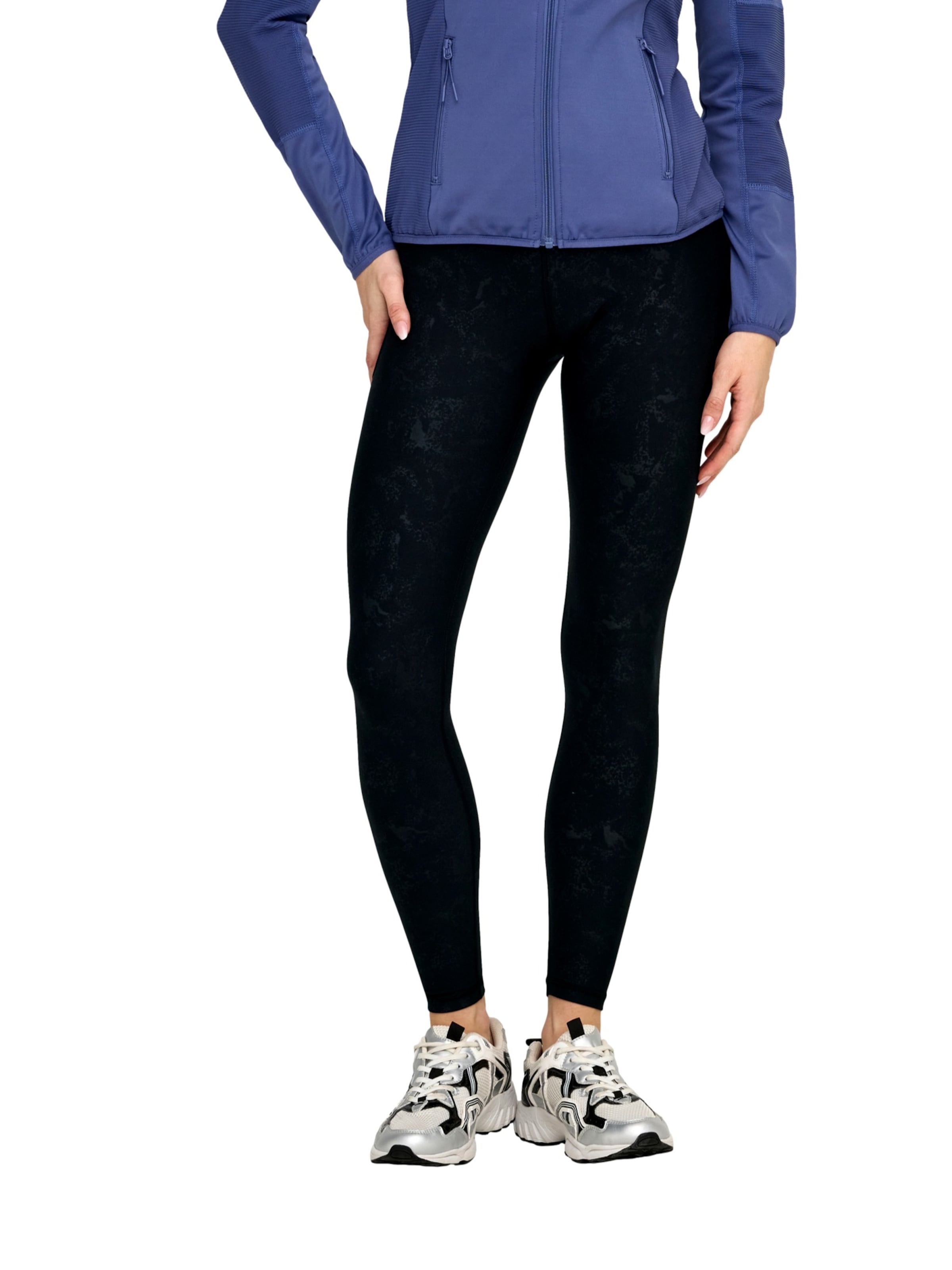 ONLY PLAY Slimfit Leggings 'Jam-2-Save' in Zwart: voorkant