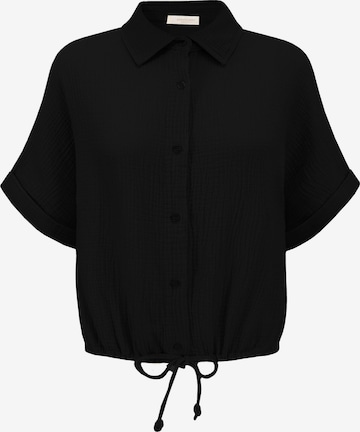 SASSYCLASSY Bluse in Schwarz: Vorderseite