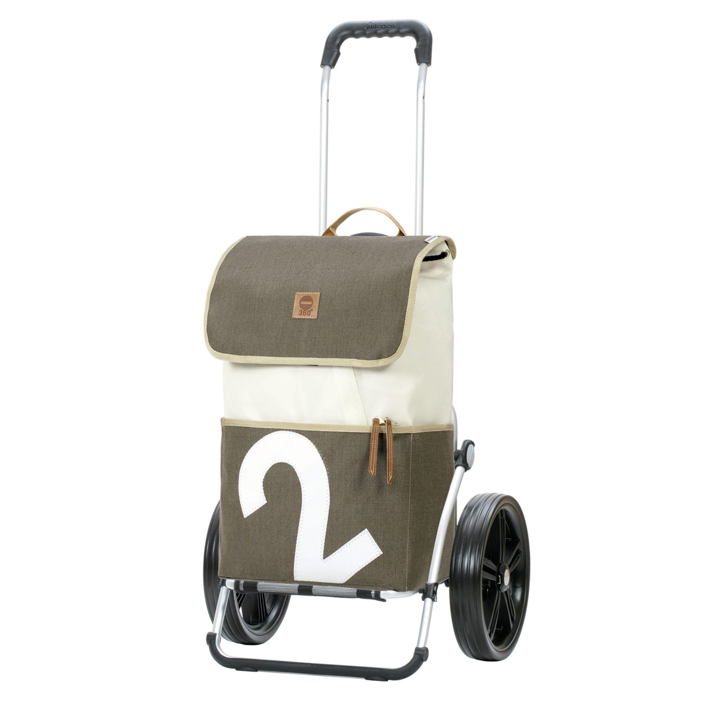 Andersen Shopper Trolley 'Mole' in Grün: Vorderseite