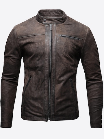 Crone Between-Season Jacket 'EPIC' in Brown: front
