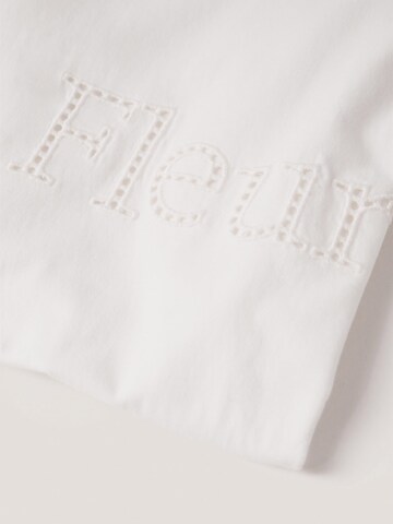 T-shirt 'FLEUR' MANGO en blanc