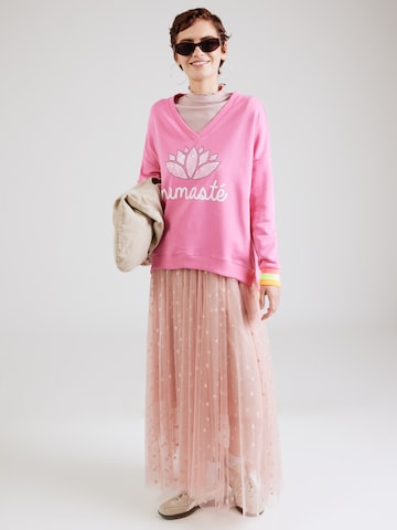 miss goodlifeSweater majica 'Namasté' - roza boja