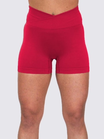 Impulse Fitwear Skinny Sports trousers 'Elevate' in Red