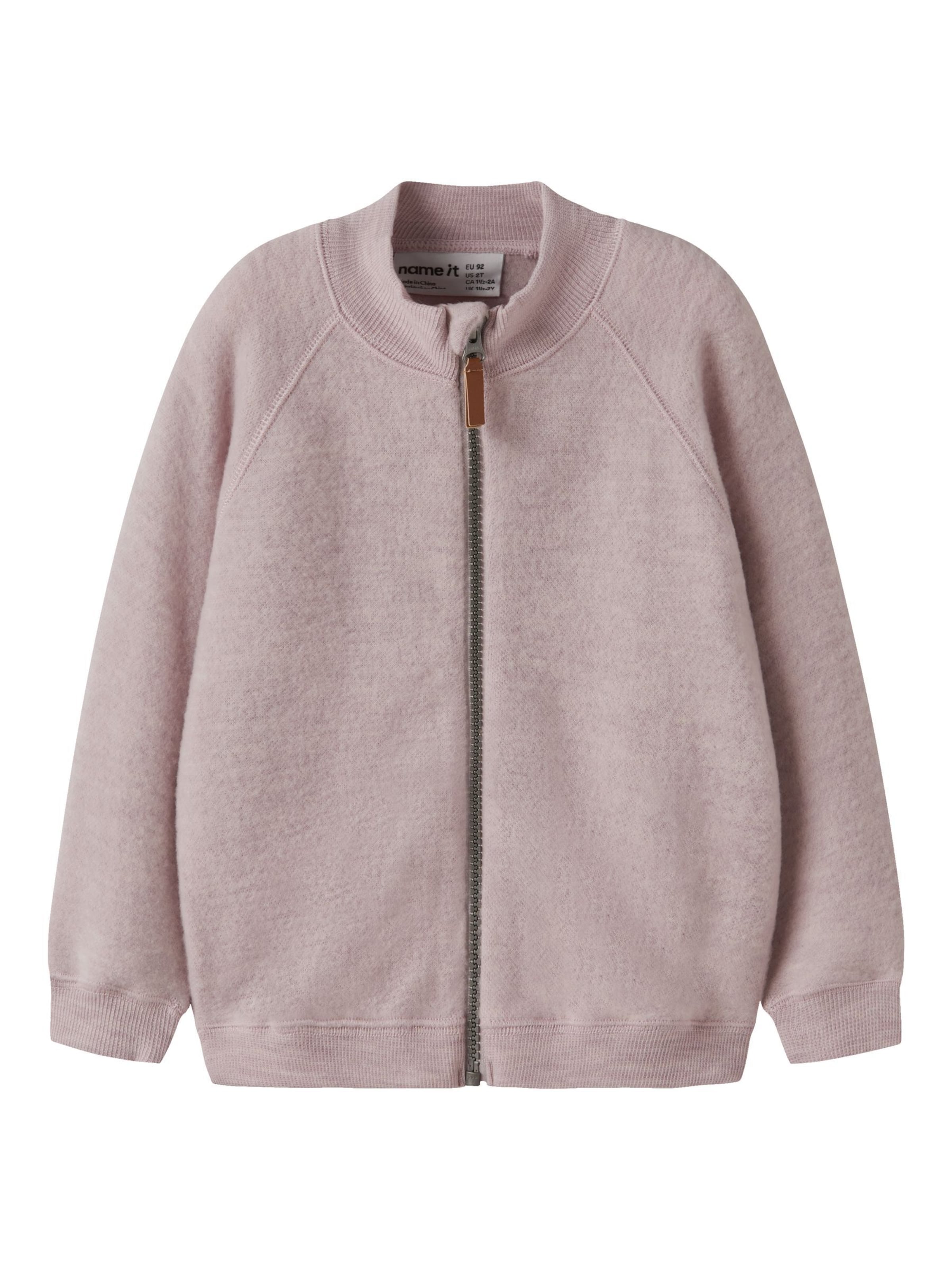 NAME IT Knit Cardigan in Purple: front