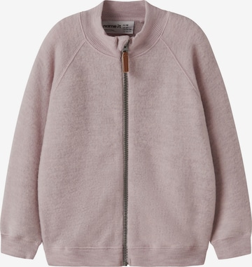 NAME IT Knit Cardigan in Purple: front
