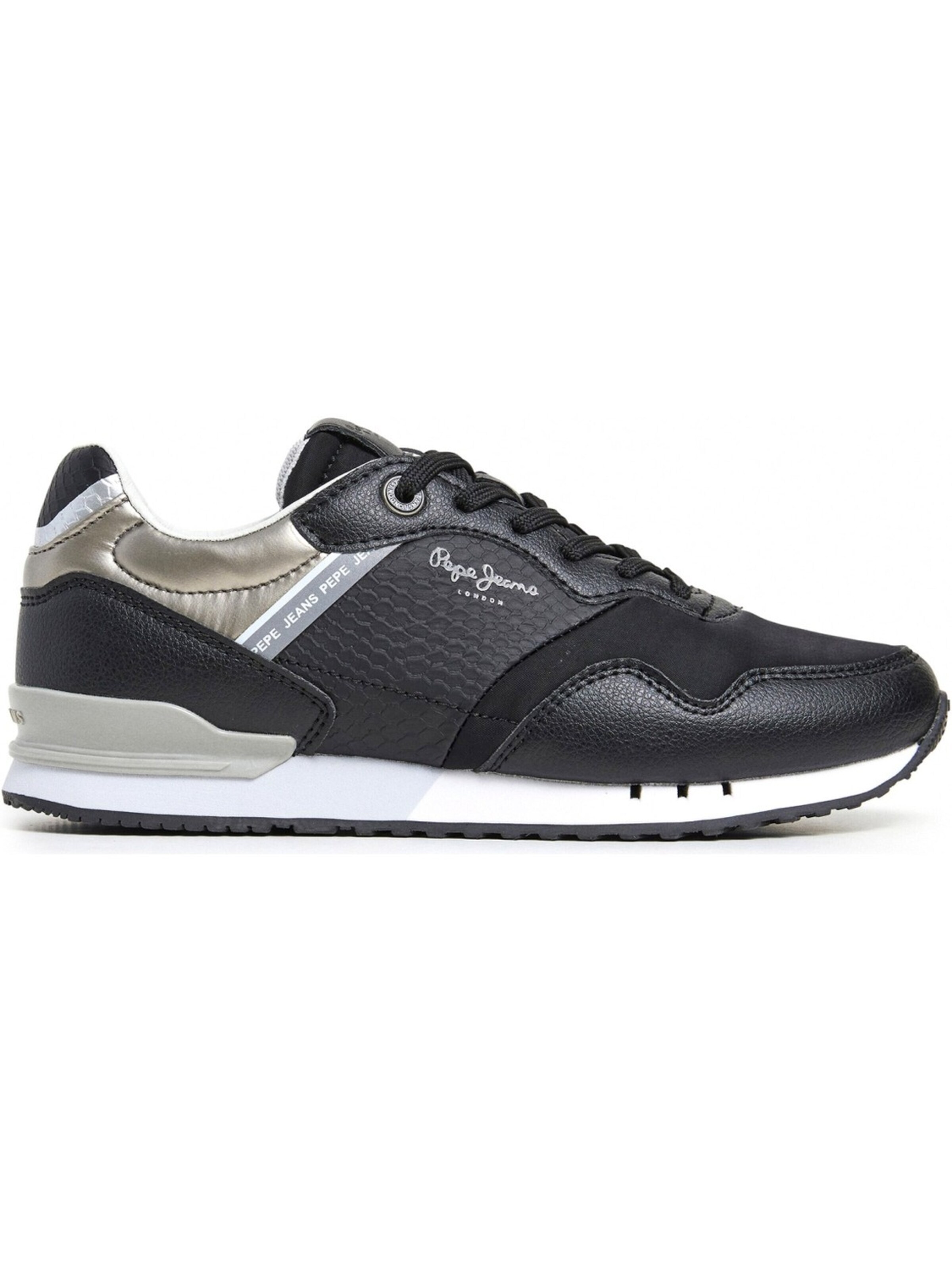 Pepe Jeans Sneaker low 'Pepe Jeans London Snake W - Schwarz Synthetik'‌‌‌‌‌‌‌‌‌‌ in 36 in schwarz, Produktansicht