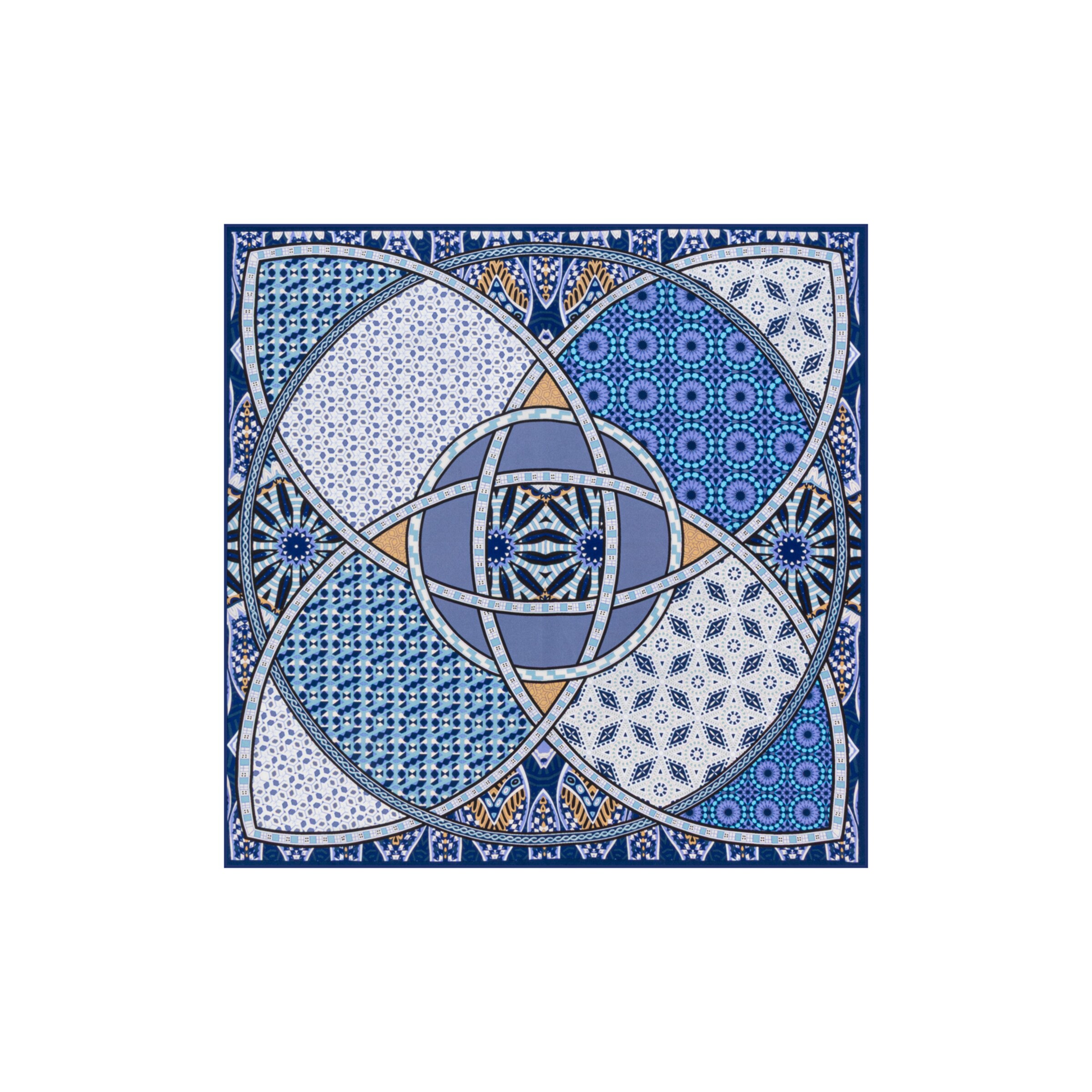 Foulard ' Kaleidoskope Nicky ' di Roeckl in blu