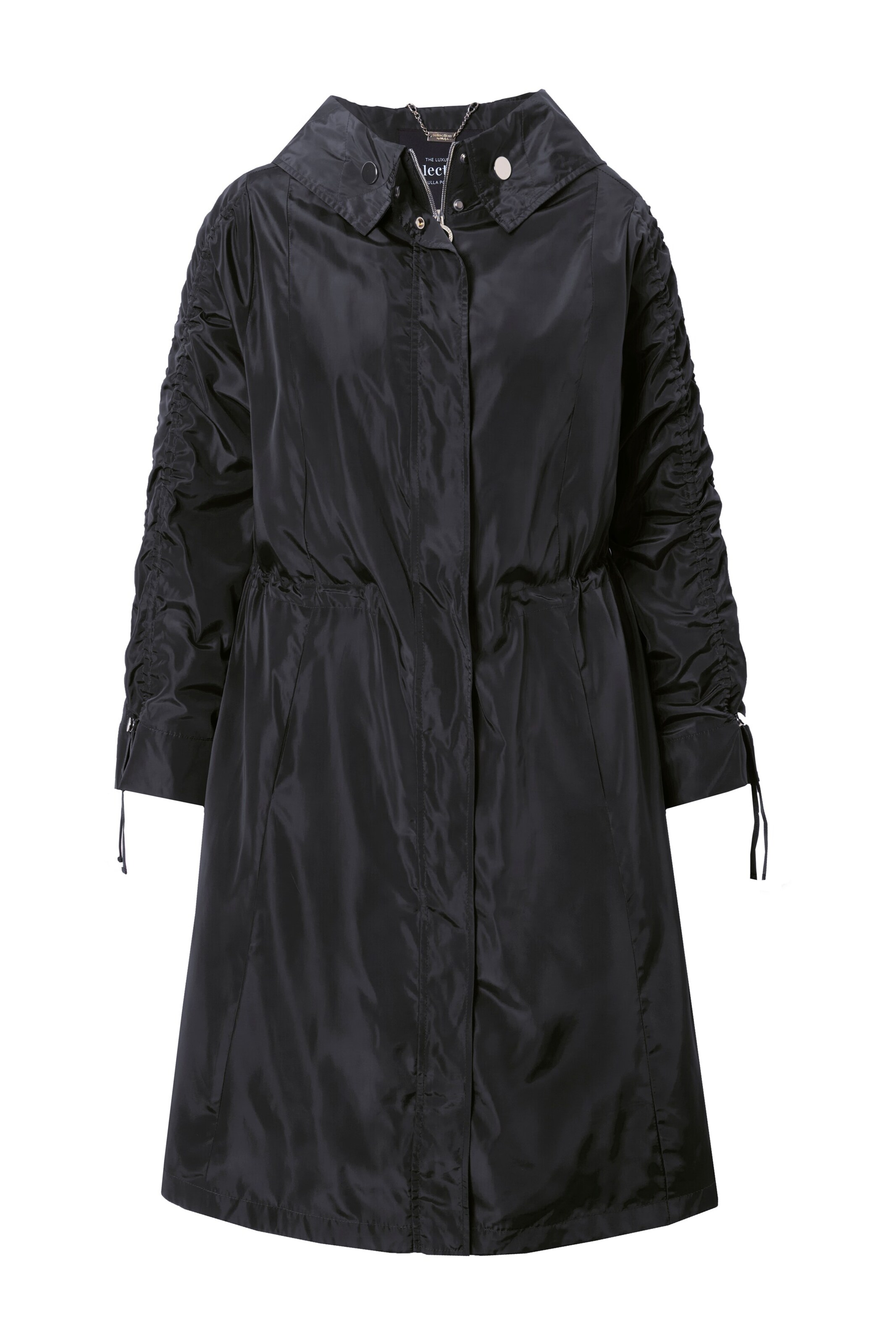 Ulla Popken Mantel in Schwarz: Vorderseite