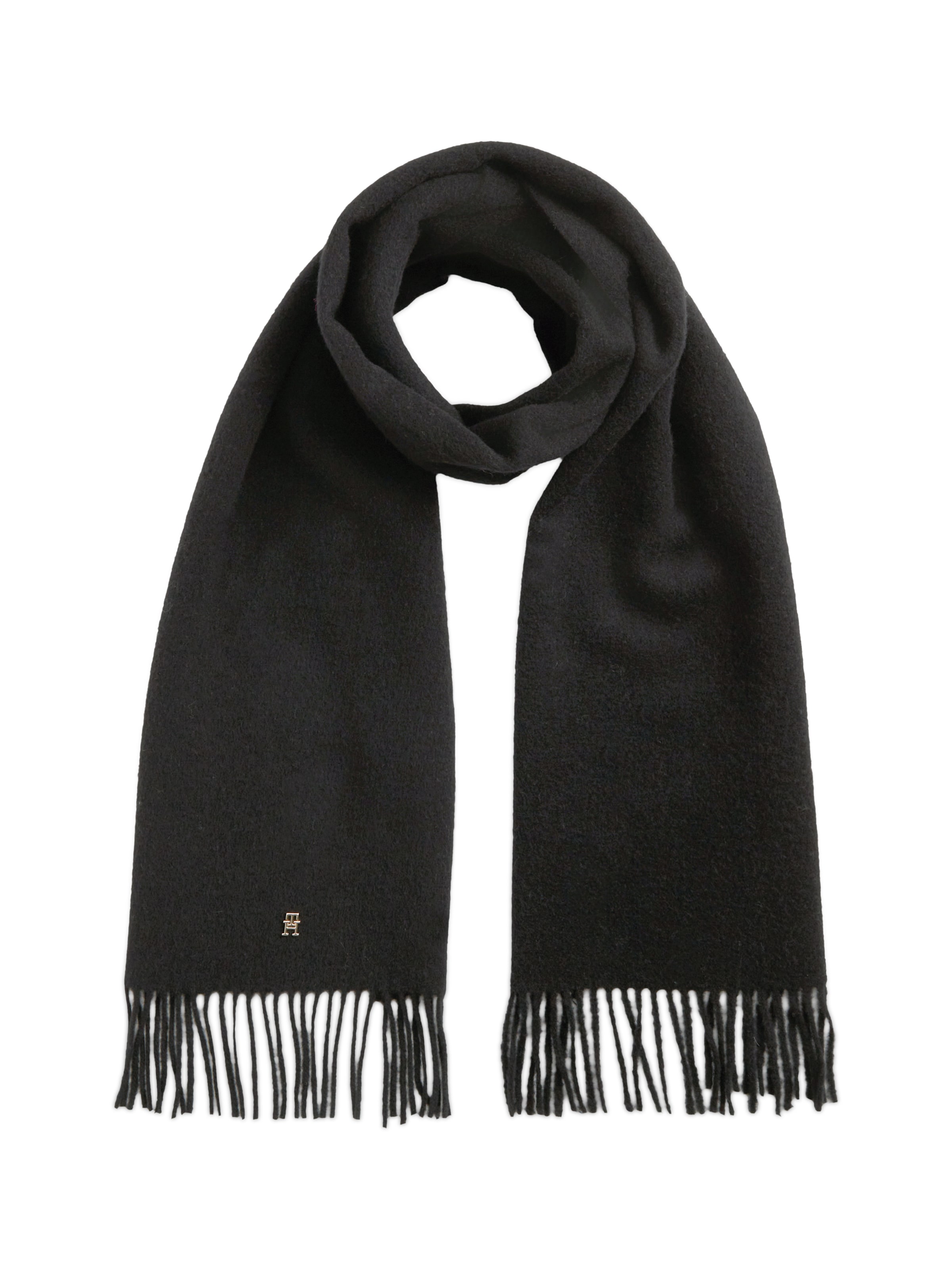 TOMMY HILFIGER - Chal 'ELEVATED CHIC' en negro: frente