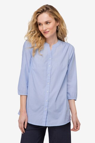 LAURASØN Blouse in Blauw: voorkant