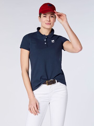Polo Sylt Shirt in Blue: front