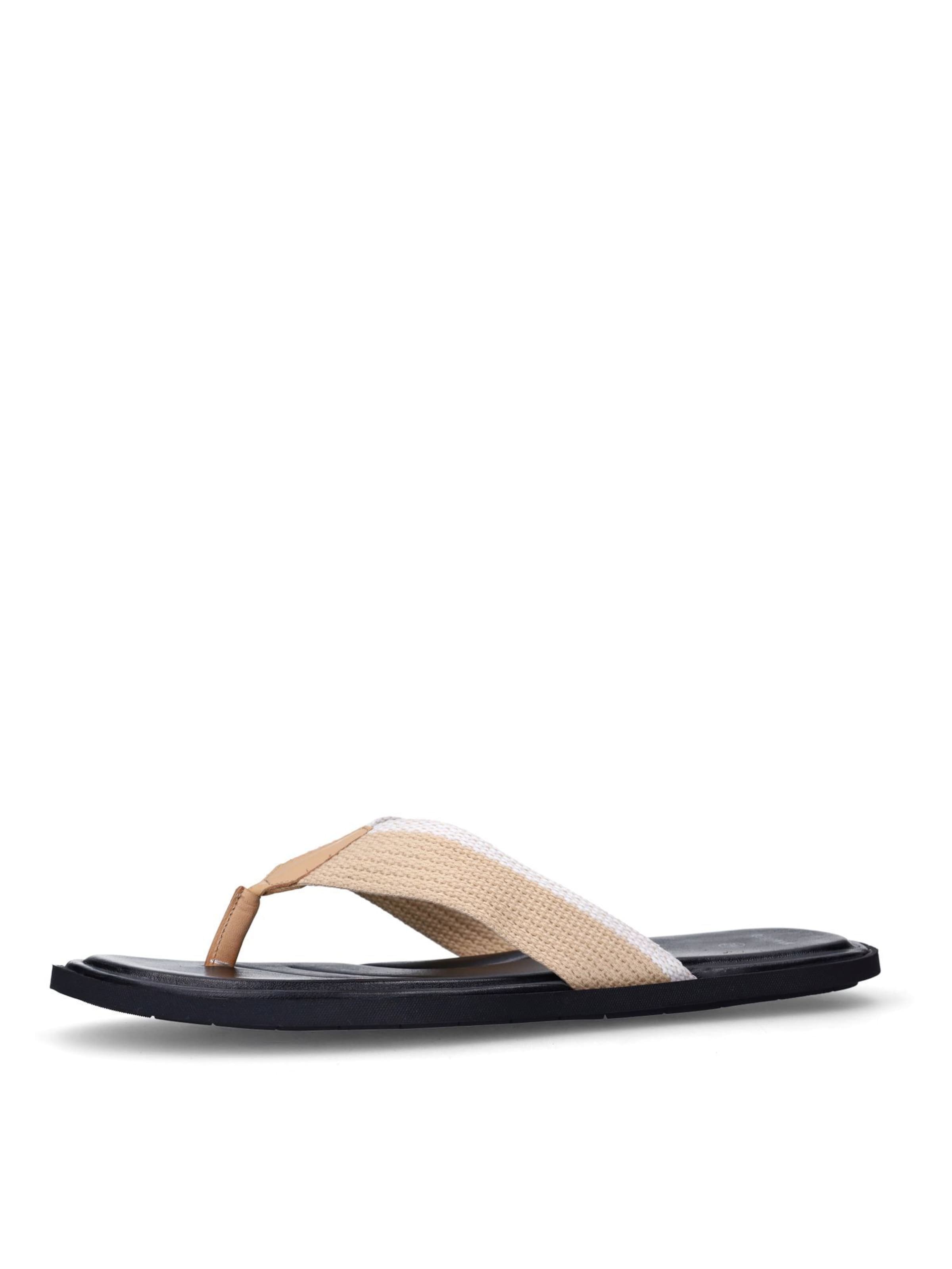 Sandales MANFIELD en beige : devant