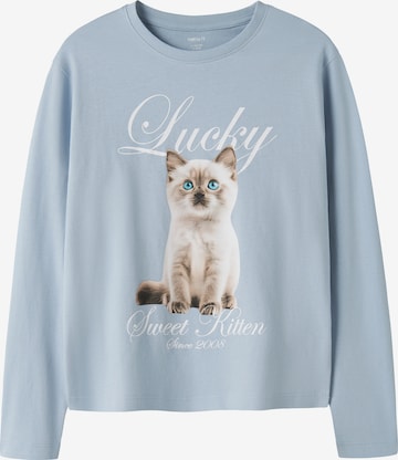 NAME IT - Camiseta 'NKFVotea' en azul: frente