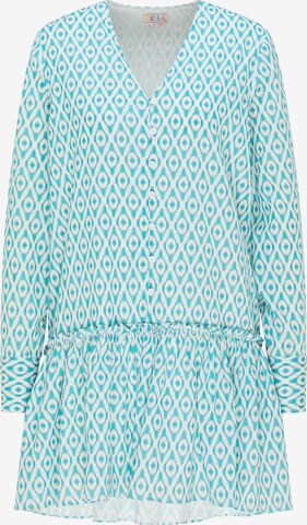 IZIA Shirt Dress in Blue: front