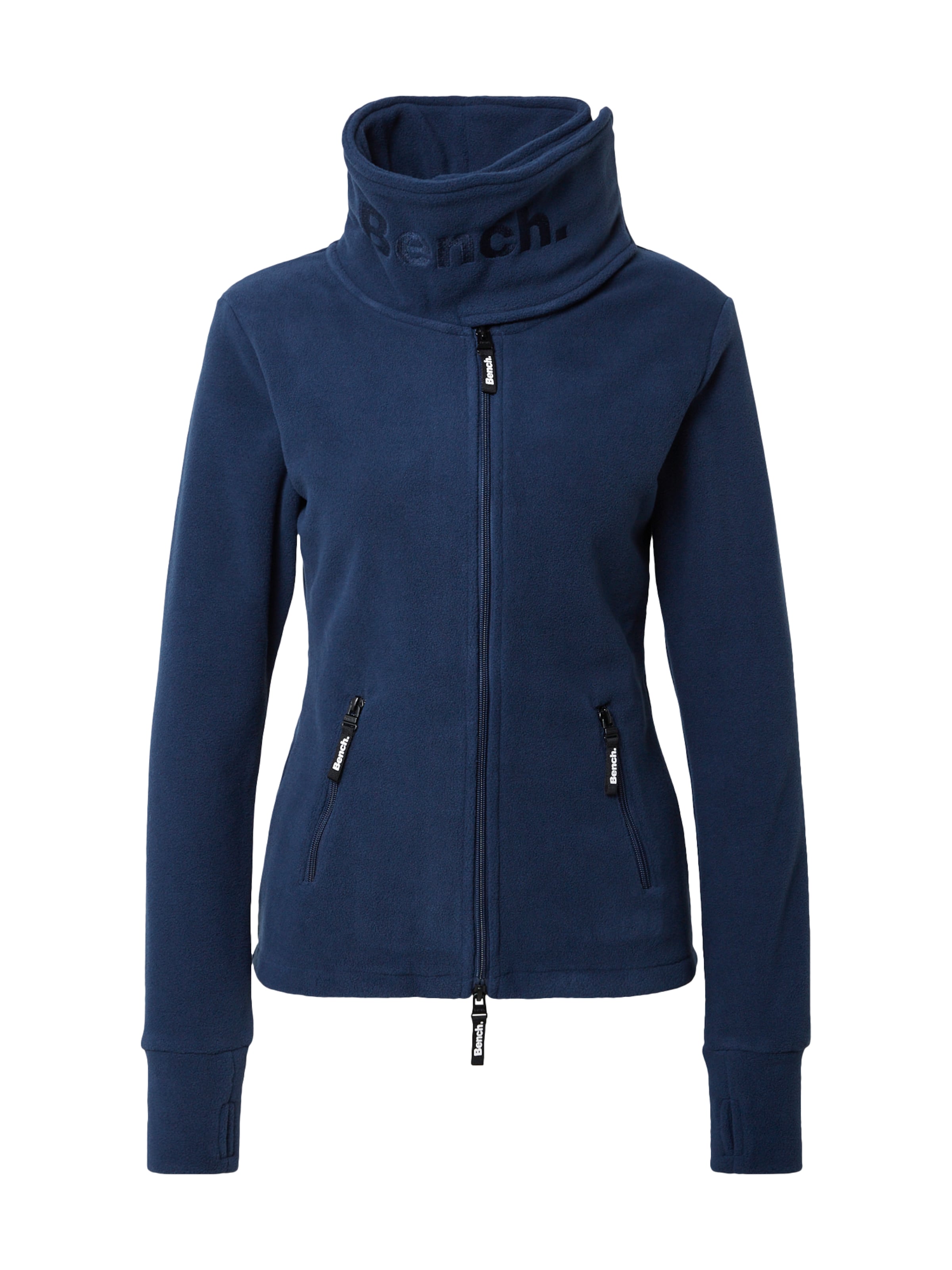 Giacca di pile di BENCH in blu: frontale