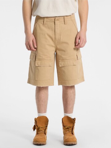 GUESS Loose fit Cargo Pants in Beige: front