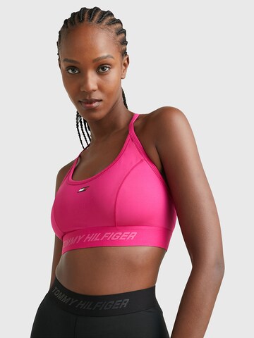 Tommy Hilfiger Sport Bustier BH in Pink: Vorderseite