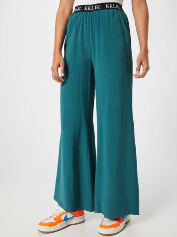 Wide Leg Pantalon Karo Kauer en bleu : devant