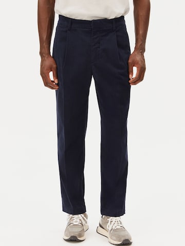 Pantalon chino ARMEDANGELS en bleu : devant