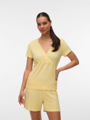 MAMALICIOUS Short Pajama Set in Yellow