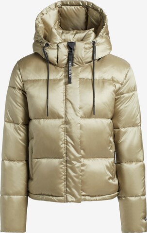 khujo Winter Jacket 'STINE SATIN' in Gold: front