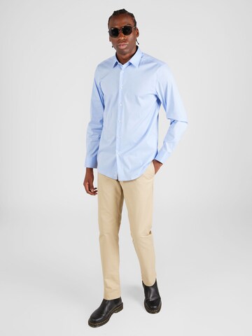 UNITED COLORS OF BENETTON Slim fit Button Up Shirt in Blue