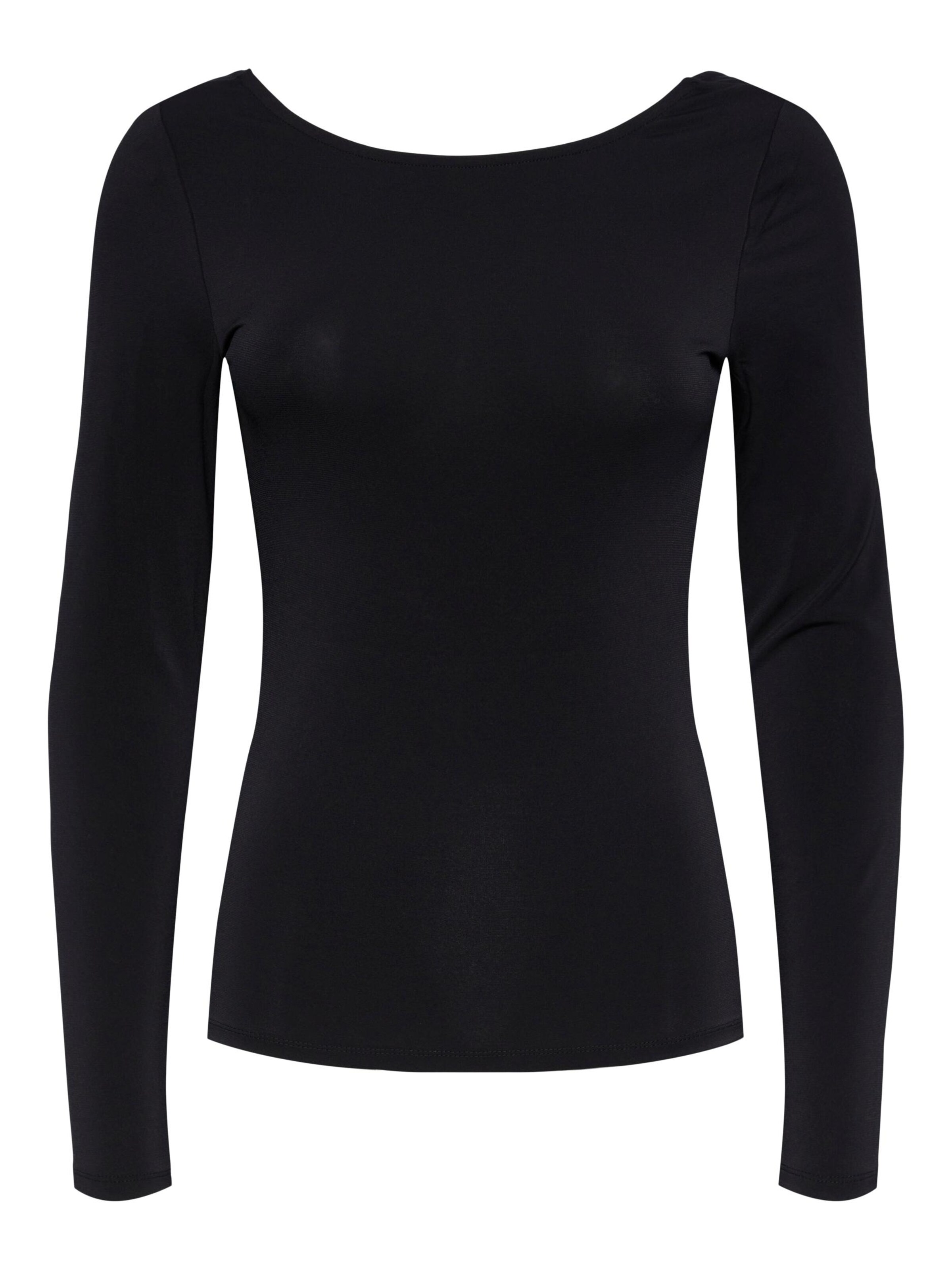 T-shirt 'OLIVA' PIECES en noir : devant