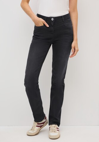 CECIL Slimfit Jeans in Schwarz: Vorderseite