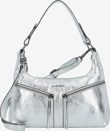 Burkely Shoulder Bag 'Ruby' in Silver: front