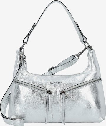 Burkely Shoulder Bag 'Ruby' in Silver: front